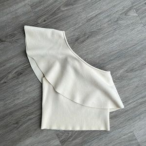 One shoulder knit top